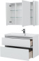 Мебель для ванной Aquanet Гласс 100 белый Мебель для ванной Aquanet Гласс 100 белый