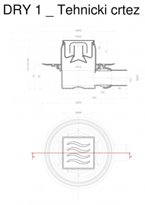 13000016 Точечный трап 100х100 мм Confluo Standard Dry 2,с сухим затвором, металл с перфорацией Tide (Волна), без рамки Исполнение: Хром  13000016 Точечный трап 100х100 мм Confluo Standard Dry 2,с сухим затвором, металл с перфорацией Tide (Волна), без рамки Исполнение: Хром