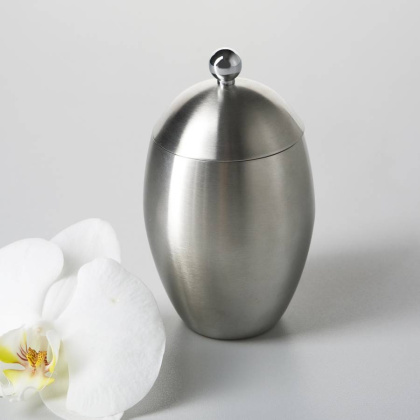 Косметическая емкость Ruwer, 7,5х12,8х7,5 см, хром, K-6779