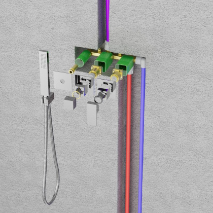 Душевая система Timo Selene SX-2129/00SM скрытого монтажа, хром Душевая система Timo Selene SX-2129/00SM скрытого монтажа, хром