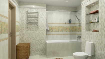 Декор MM8278 Летний сад бежевый мозаичный 20*30*6,9 (1уп/12шт), шт