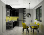 Плитка настенная 16055 Клемансо оливковый грань 7,4*15 (80шт/0,89м2), м2
