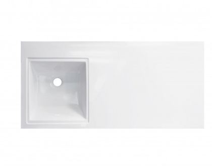 Тумба подвесная под умывальник Dallas Luxe 1050х482 левосторонняя 1 ящик (ШхГхВ) 1042х476х430