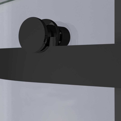 Душевой уголок Como-N VSR-4CN1016CLB, 1600*1000, черный, стекло прозрачное