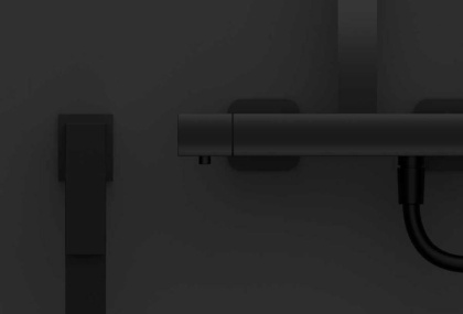 Душевая стойка Next VSFS-1N0TMB термостатическая, черный Душевая стойка Next VSFS-1N0TMB термостатическая, черный