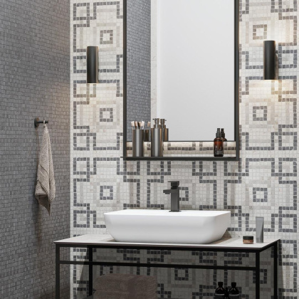 Декор MBS007 Про Лаймстоун Спакко 1 20см*20см*9мм (1уп/1шт/)мозаичный матовый, шт