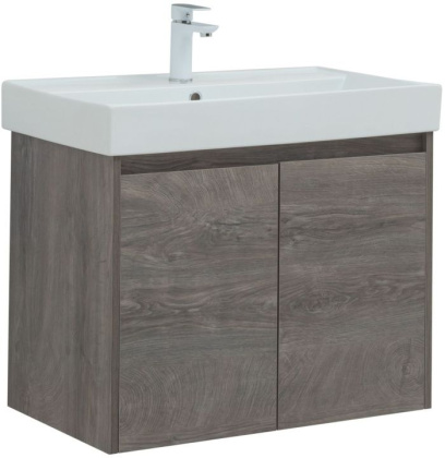 Тумба под раковину Aquanet Nova Lite 75 дуб рошелье (2 дверцы) Тумба под раковину Aquanet Nova Lite 75 дуб рошелье (2 дверцы)