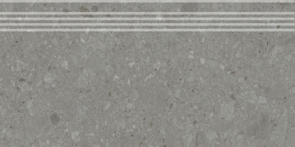 Ступень Чеппо ди Гре серый тёмный матовый обрезной 30x60x0,9