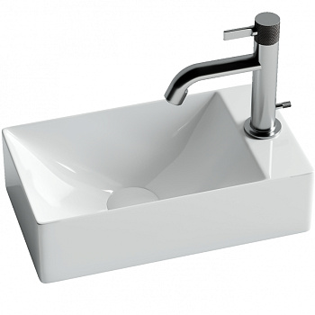 Умывальник подвесной прямоугольный (отверстие под смеситель R) Element 375*215*100мм