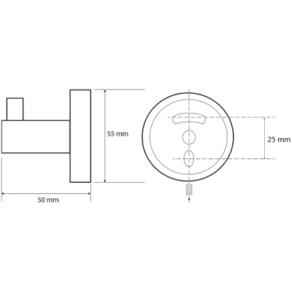 Крючок для полотенец Bemeta Dark 104106020, черный
