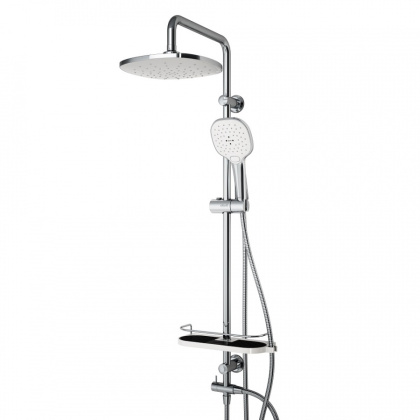 D0740000 Prime душевая система с тропическим душем, ручной душ 5 функций,  шланг 175 мм