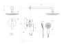STYLUS-DSET-GM Душевой комплект встраиваемый Исполнение: Оружейная сталь  STYLUS-DSET-GM Душевой комплект встраиваемый Исполнение: Оружейная сталь