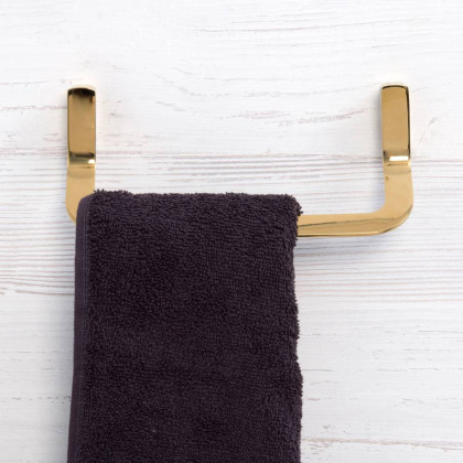 Держатель полотенец Sauer, 21,8х8,8х7,2 см, цвет золото, K-7960