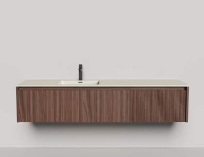 Подвесная тумба Domino 1800, шпон, под встраиваемую раковину