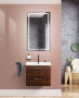 Тумба с раковиной подвесная BelBagno DUE 60 Белый металлик, раковина белая Тумба с раковиной подвесная BelBagno DUE 60 Белый металлик, раковина белая