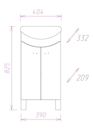 Тумба Onika Манго 40 напольная, белая (ум. Манго 40) Тумба Onika Манго 40 напольная, белая (ум. Манго 40)