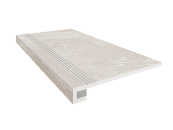 Комплект (Ступень TE00 (33x120) непол. (прямоугол. бортик) + Подступенок (14,5x120))