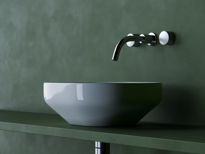 Умывальник чаша накладная квадратная Element 380*380*150мм