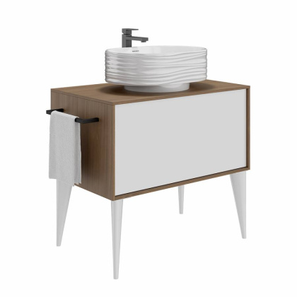 Раковина ARTBASIN Sabbia накладная 50, белая глянцевая SA.wb.50\WHT Раковина ARTBASIN Sabbia накладная 50, белая глянцевая SA.wb.50\WHT