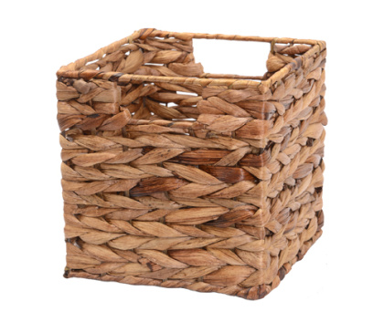 Плетеная корзина Glan, 27х27х27 см, коричневая, WB-660-L