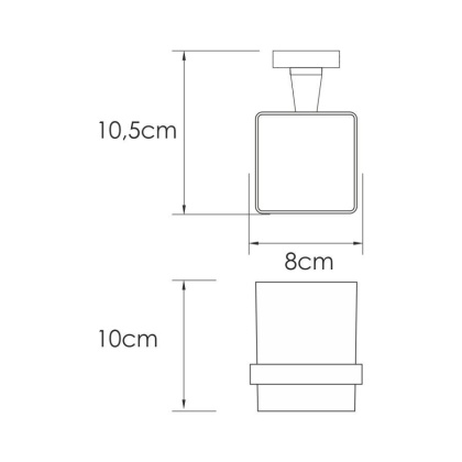 Rhin K-8728 Подстаканник одинарный