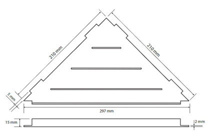 Душевая полка Bemeta Cytro 101302431 угловая, Хром глянцевый