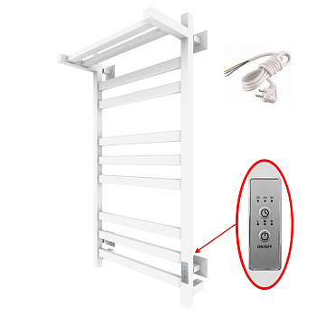 Полотенцесушитель Пэк сп 21 кв П 80х50 белый ВГП Полотенцесушитель Пэк сп 21 кв П 80х50 белый ВГП