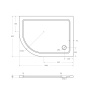 Поддон SMC CEZARES TRAY-M-RH-120/90-550-35-W-R Поддон SMC CEZARES TRAY-M-RH-120/90-550-35-W-R