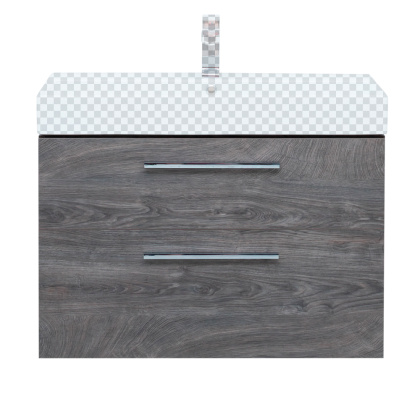 Тумба под раковину Aquanet Nova 85 (Slim Synergy) дуб рошелье, 2 ящика