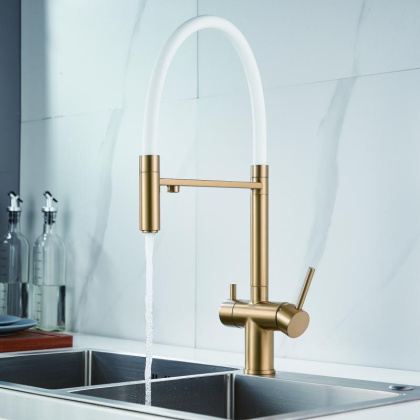 Смеситель для кухни с гибким изливом Shevanik S178 S178G Смеситель для кухни с гибким изливом Shevanik S178 S178G