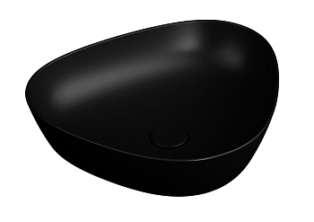 Plural Треугольная раковина-чаша низкая, 47 cm, Матовый Черный Plural Треугольная раковина-чаша низкая, 47 cm, Матовый Черный