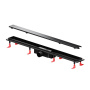 W02SC-U11-090-04BM PrimeFlow Трап для душа линейный универс затвор Tile 90см цвет черн мат W02SC-U11-090-04BM PrimeFlow Трап для душа линейный универс затвор Tile 90см цвет черн мат