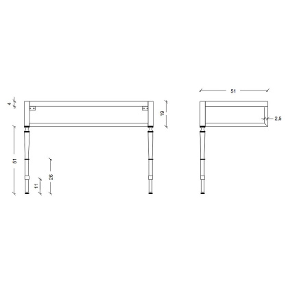 Консоль VOGUE 100 Золото 890-G Boheme