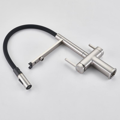 Смеситель для кухни с гибким изливом ROSE R358 R358L