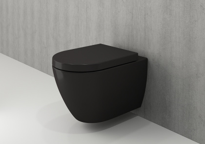 Сиденье с крышкой (soft close) Taormina/Jet Flush,дюропласт, черный матовый, A0302-004 (аналог A0300-004 (A0301-004) Сиденье с крышкой (soft close) Taormina/Jet Flush,дюропласт, черный матовый, A0302-004 (аналог A0300-004 (A0301-004)