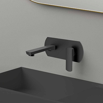 Смеситель для раковины Next VBFW-1N1MB встраиваемый однорычажный, черный