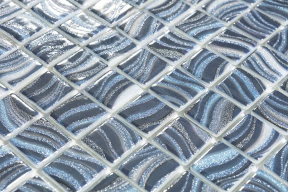 Стеклянная мозаика 7800 Glitter Blue 25x25, Glitter