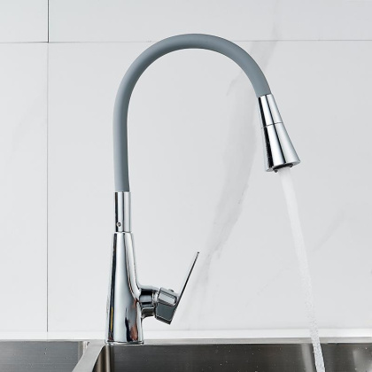 Смеситель для кухни с гибким изливом Shevanik S543-9