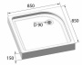 Акриловый поддон BelBagno TRAY-BB-A-85-15-W Акриловый поддон BelBagno TRAY-BB-A-85-15-W