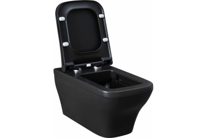 Чаша подвесного унитаза Allen Brau Infinity 4.21011.31 черный матовый Чаша подвесного унитаза Allen Brau Infinity 4.21011.31 черный матовый