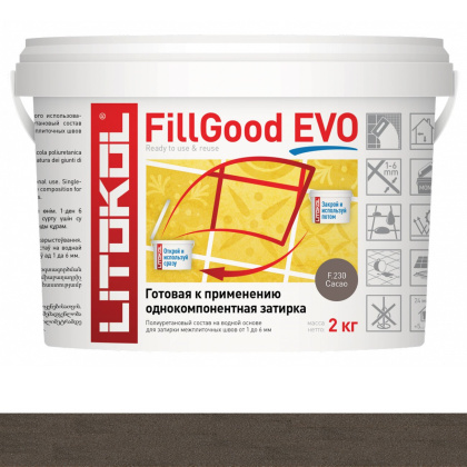 Затирка полиуретановая FILLGOOD EVOF.230 CACAO 2кг Затирка полиуретановая FILLGOOD EVOF.230 CACAO 2кг
