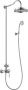 LIBERTY-F-CD-01 Душевая стойка со смесителем для верхнего и ручного душа Цвет Хром  LIBERTY-F-CD-01 Душевая стойка со смесителем для верхнего и ручного душа Цвет Хром