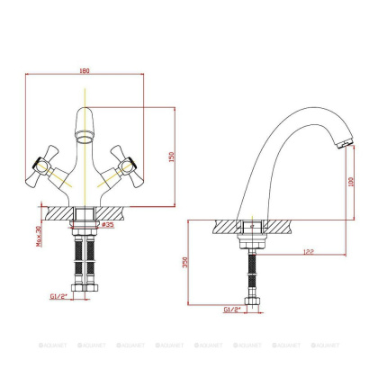 Смеситель для раковины Orange Classic Pro M72-021cr