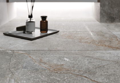 Керамогранит Meissen Keramik Sense серый рельеф ректификат 44,8x89,8 A16669