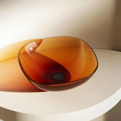 Раковина накладная прозрачная ABBER Kristall AT2806Opal Раковина накладная прозрачная ABBER Kristall AT2806Opal