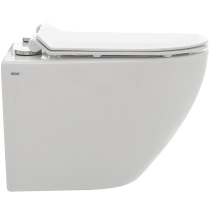Унитаз подвесной безободковый AQUAme AQM2002 с крышкой-сиденьем микролифт, белый глянец Унитаз подвесной безободковый AQUAme AQM2002 с крышкой-сиденьем микролифт, белый глянец
