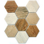Мозаика Wood comb 29.5x25.6