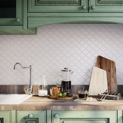 Керамическая мозаика Latern White Matt, Shapes