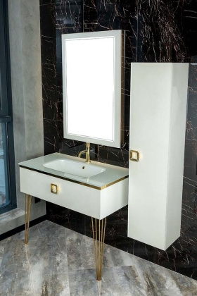 Консоль LUCIDO 100 см Жемчужный белый 770-100-W Boheme