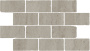 Бордюр Сан-Марко мозаичный серый матовый обрезной 46,5x26,5x0,9